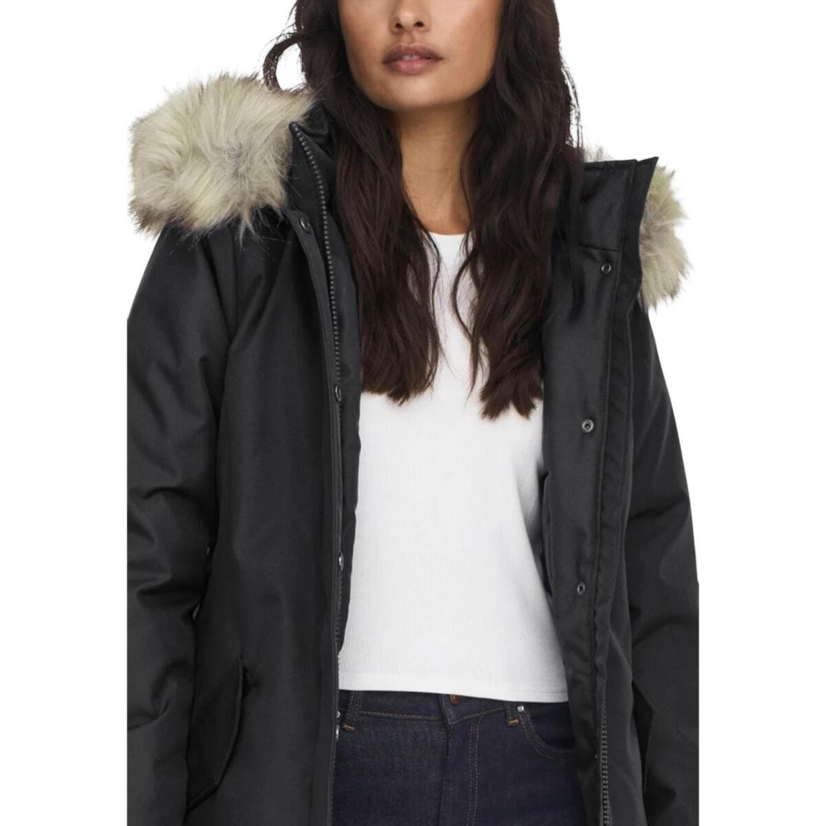 Women's Parkas Only Black