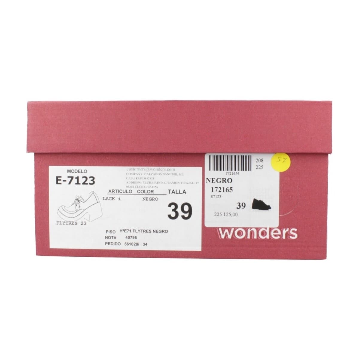 Women's Derby Shoes Wonders Black