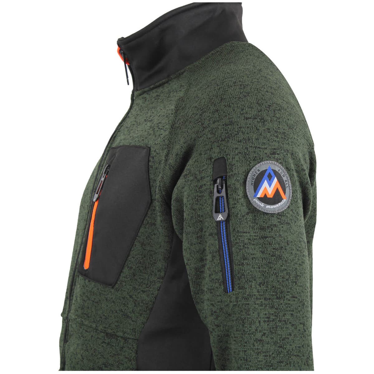 Men's Sweatshirts Peak Mountain Khaki