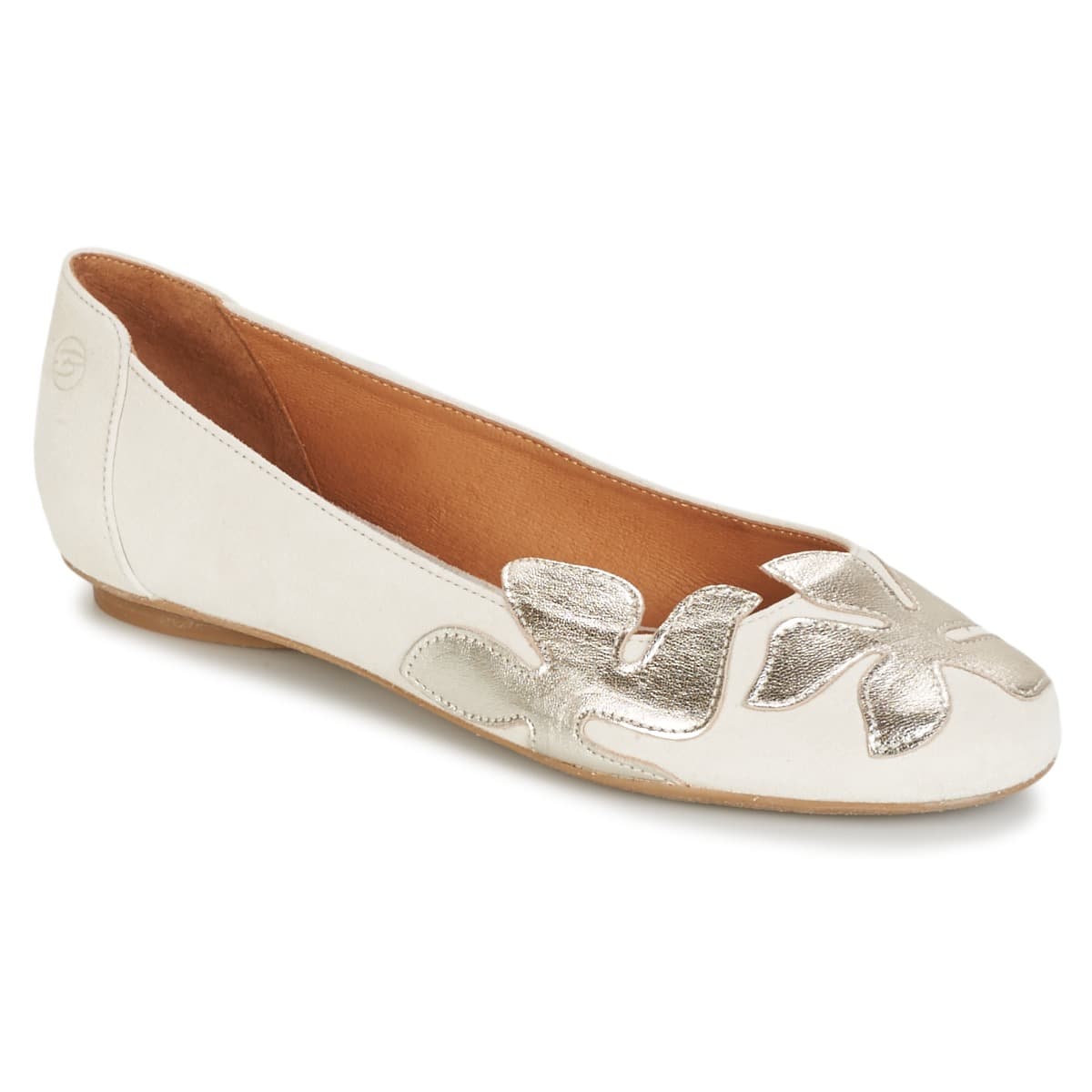 Women's Ballet Flats Betty London White