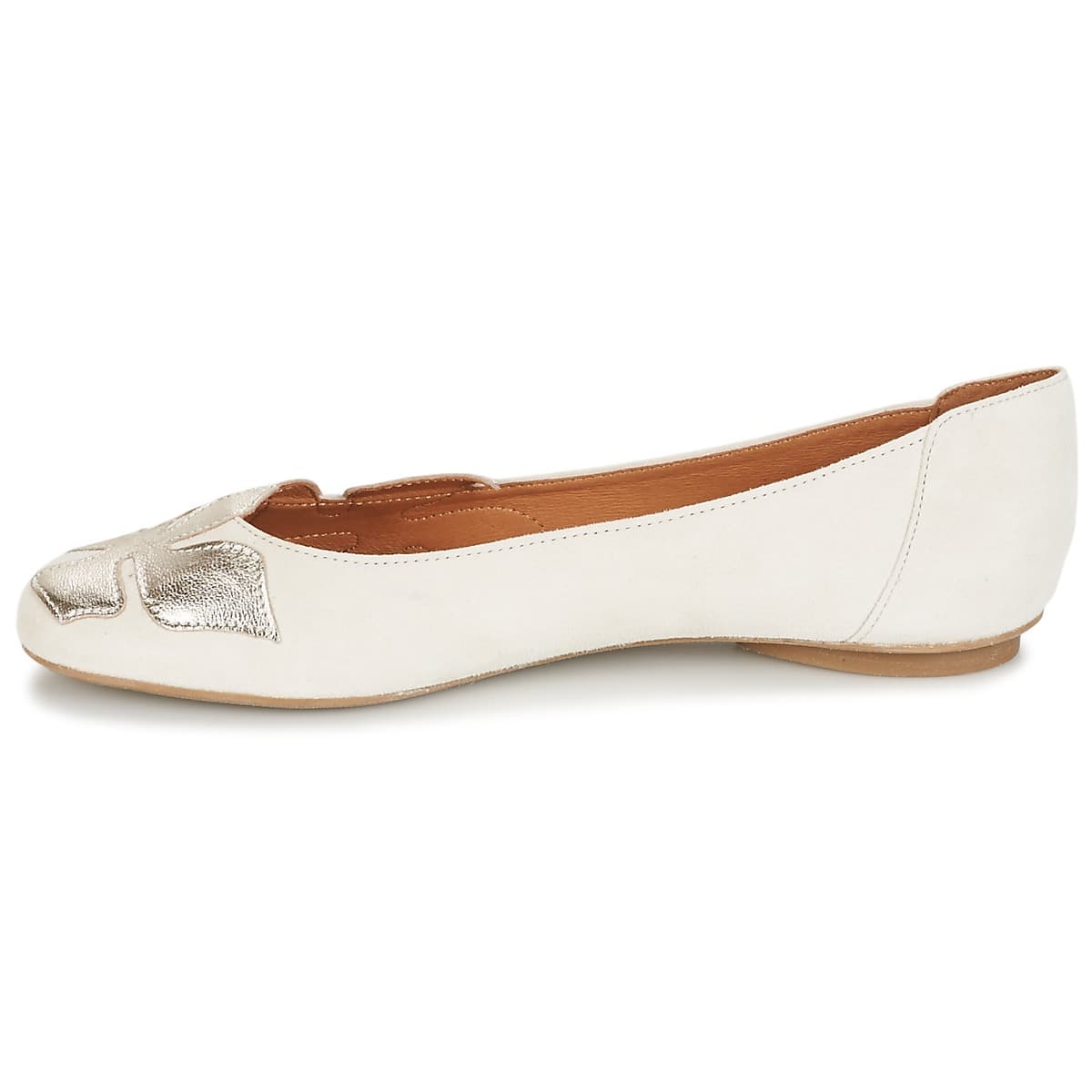 Women's Ballet Flats Betty London White