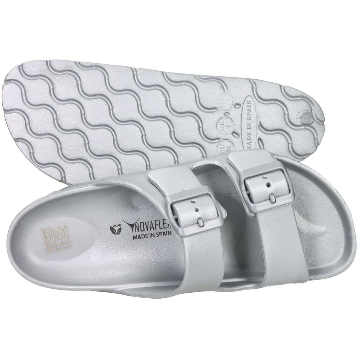 Women's Flip Flops Novaflex Silver