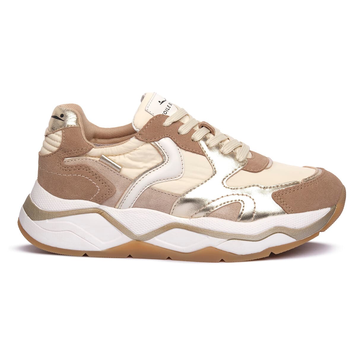 Women's Sneakers Voile Blanche Brown