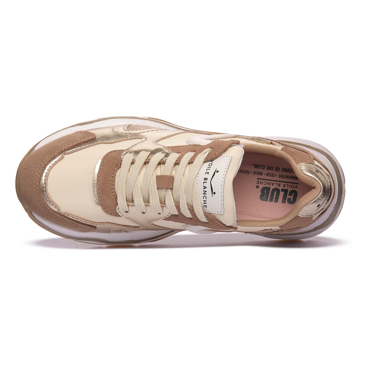 Women's Sneakers Voile Blanche Brown