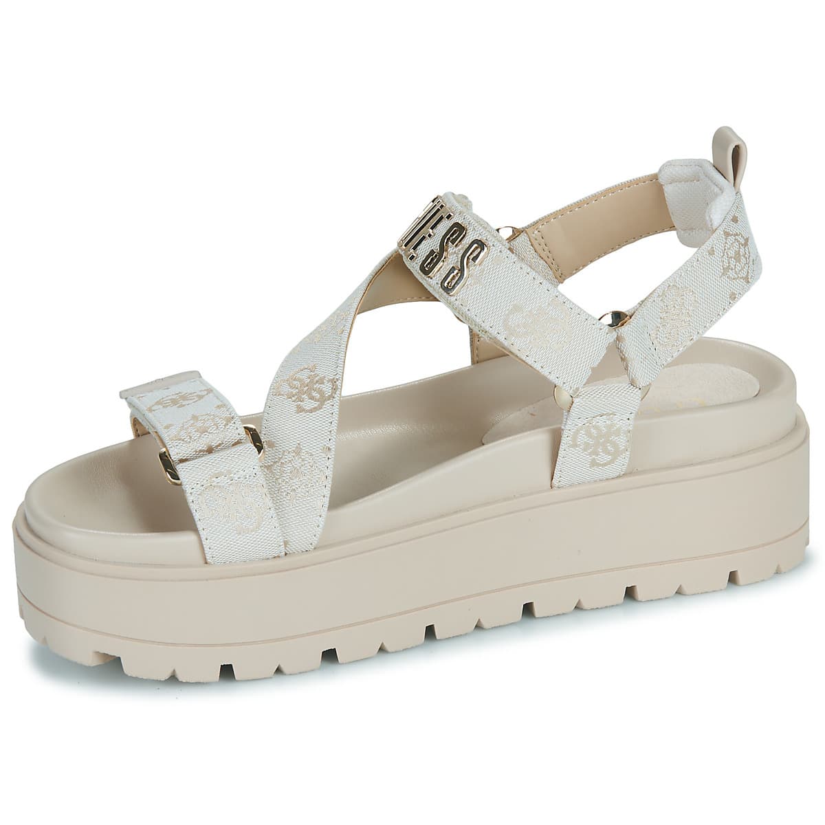 Women's Platforms Guess White