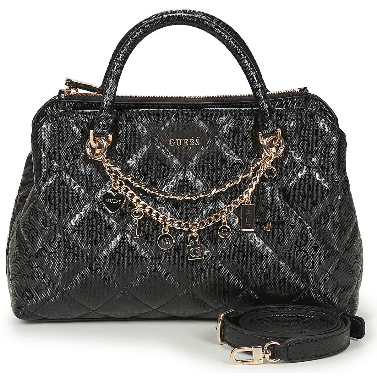 Τσάντες Χειρός Guess LIBBY 2 COMP SATCHEL
