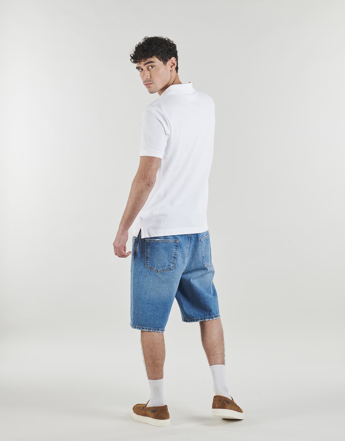 Men's Polo Shirts Guess White