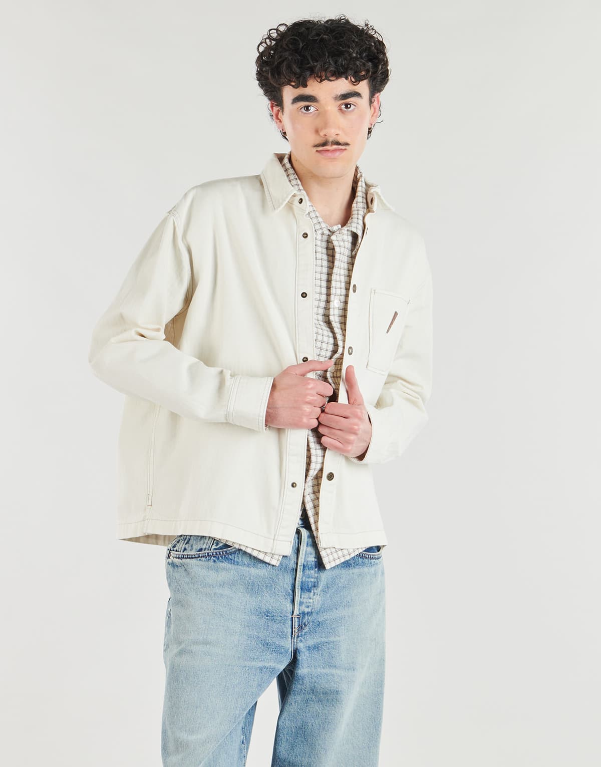 Men's T-Shirts Guess Beige