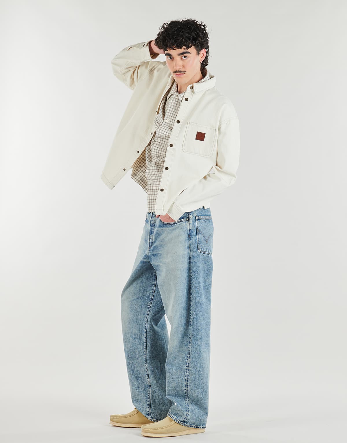 Men's T-Shirts Guess Beige