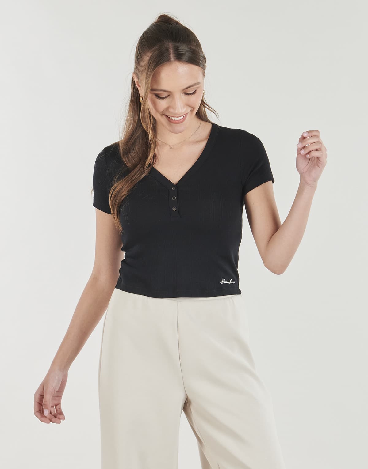 Women's T-Shirts Guess Black