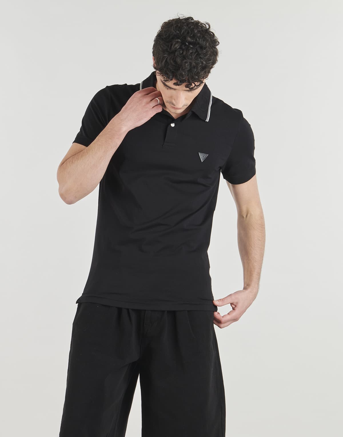 Men's Polo Shirts Guess Black