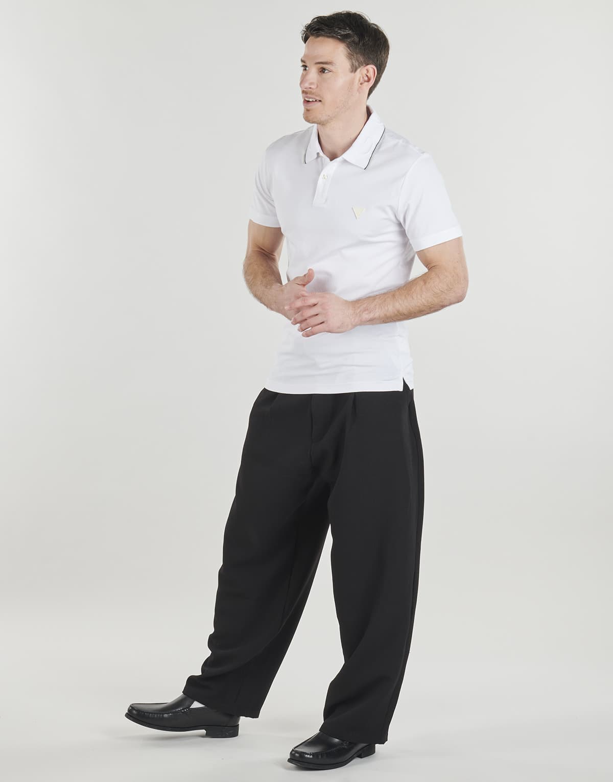 Men's Polo Shirts Guess White