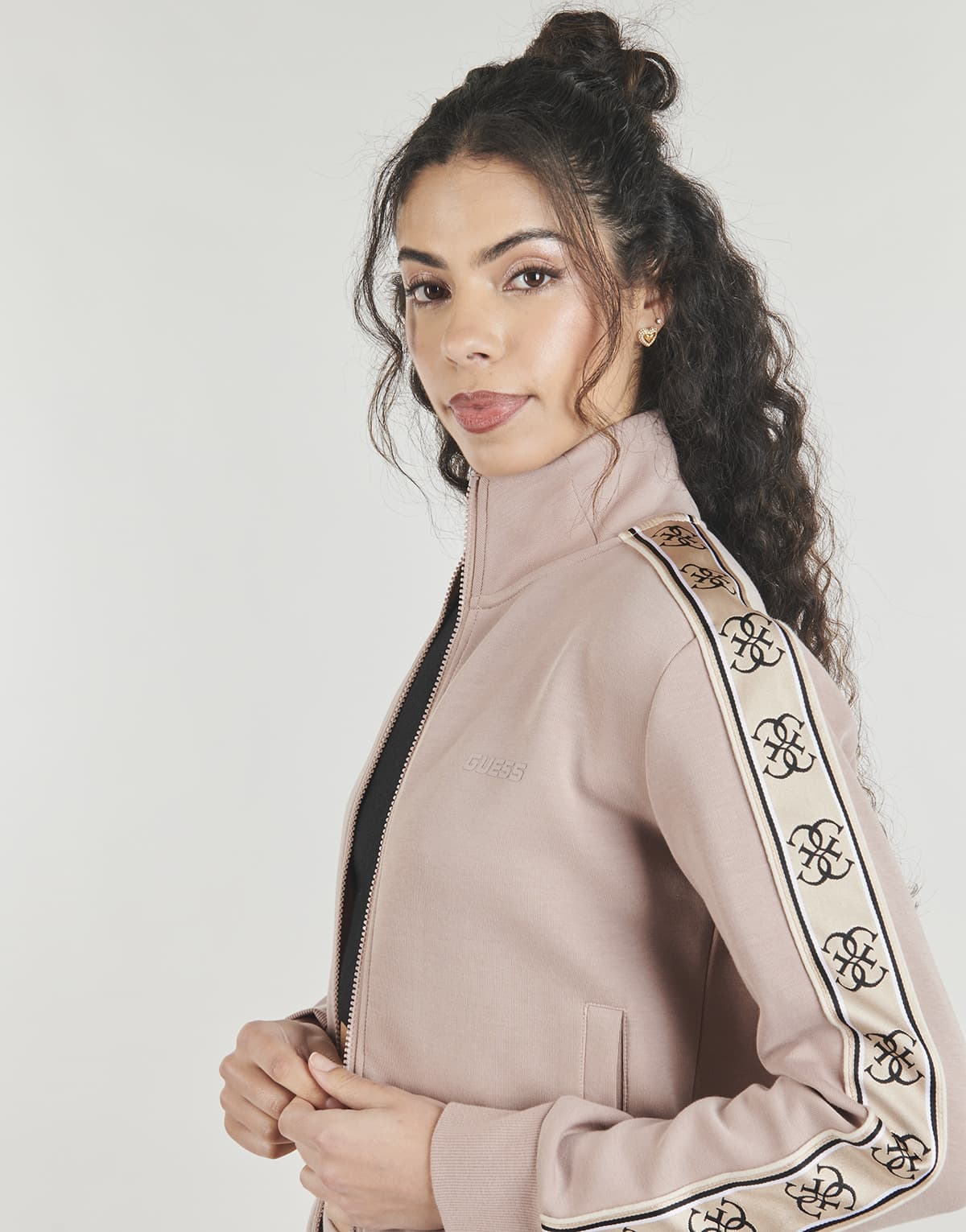 Women's Sports T-Shirts Guess Beige