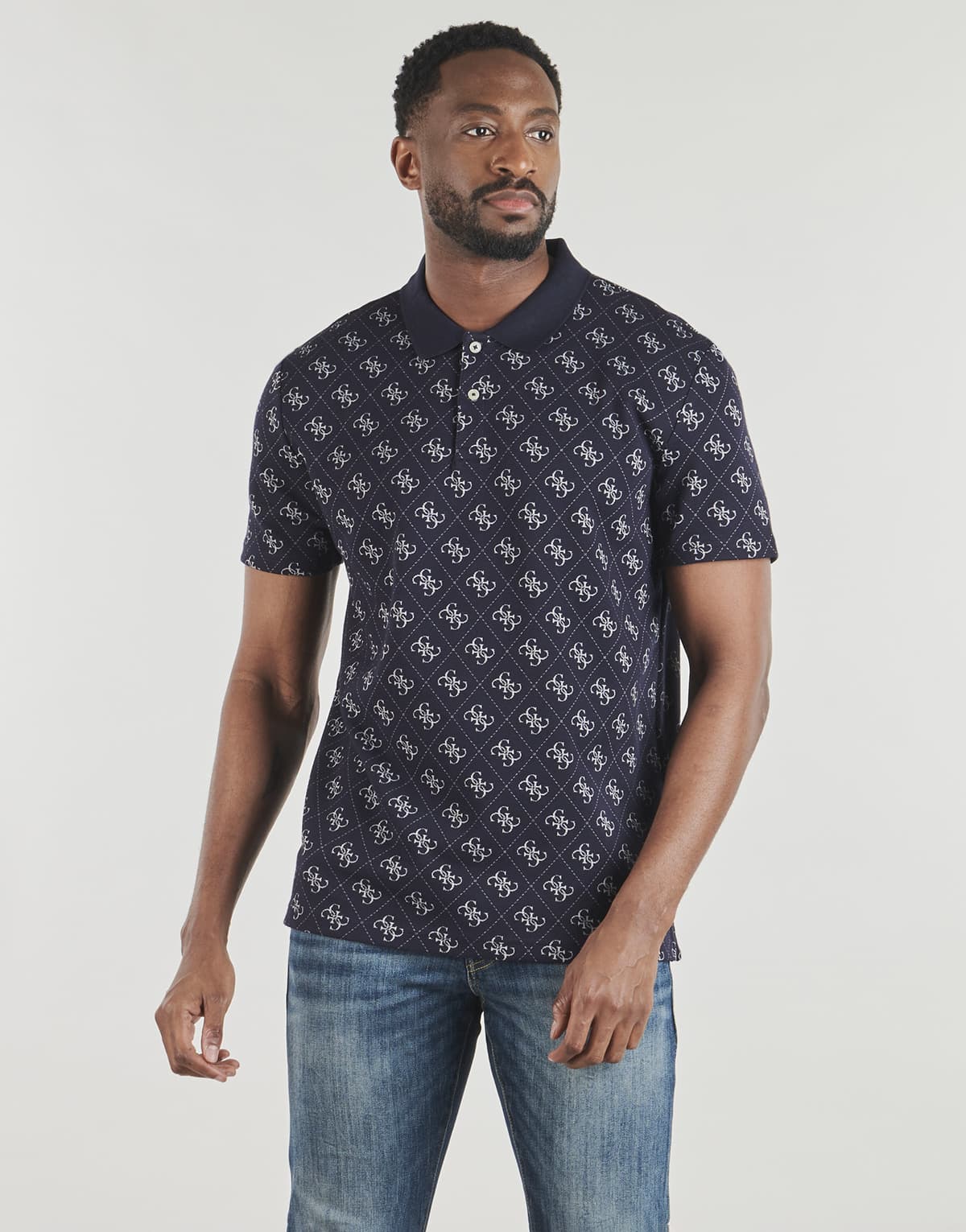 Men's Polo Shirts Guess Blue