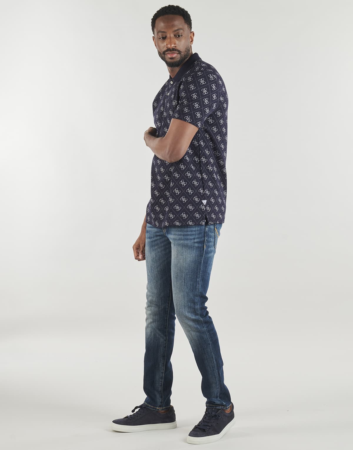 Men's Polo Shirts Guess Blue