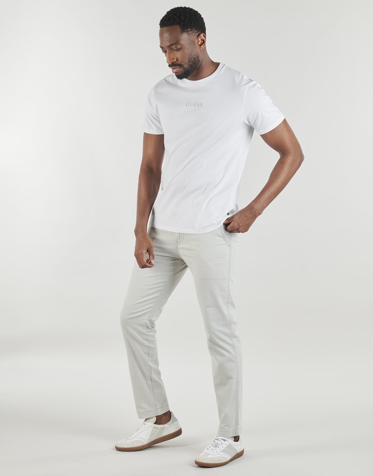 Men's T-Shirts Guess White