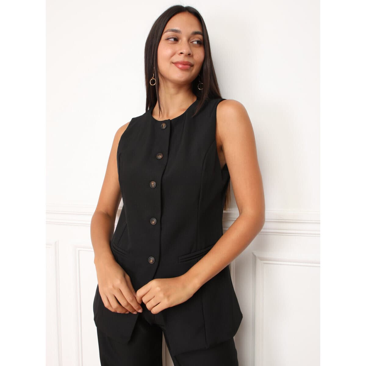 Women's Vests La Modeuse Black