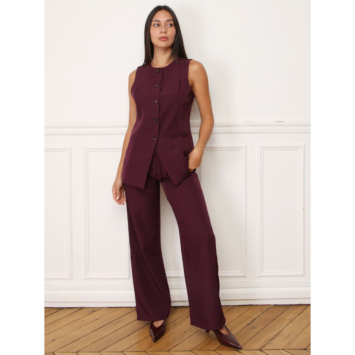 Women's Pants La Modeuse Bordeaux