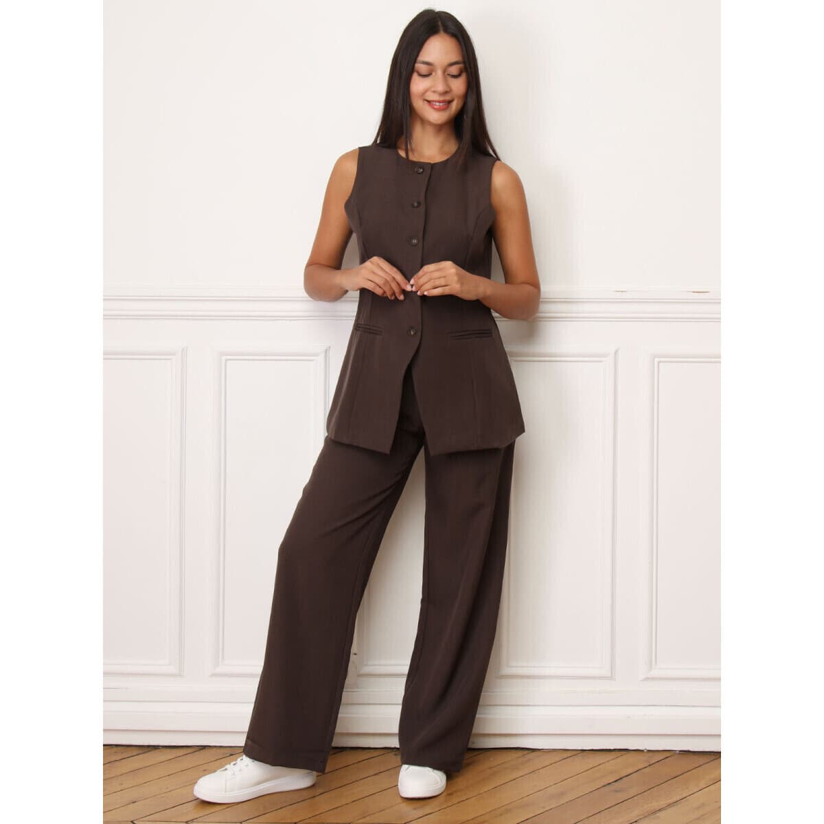 Women's Pants La Modeuse Brown