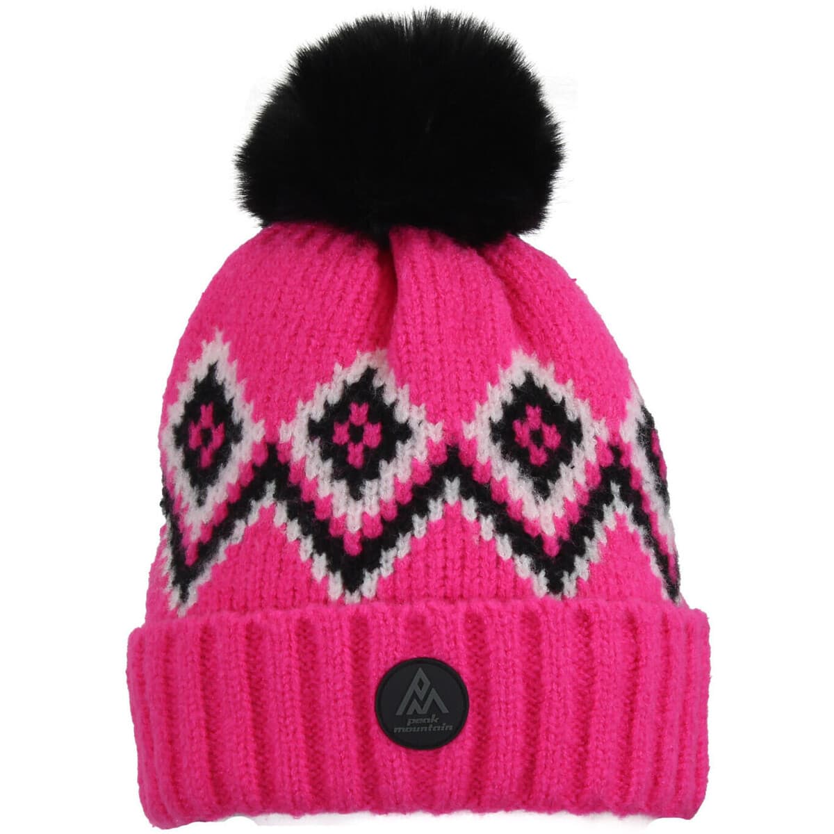 Men's Beanies Peak Mountain Pink