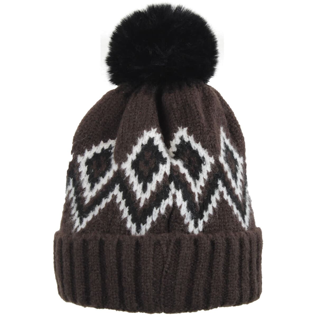 Men's Beanies Peak Mountain Brown
