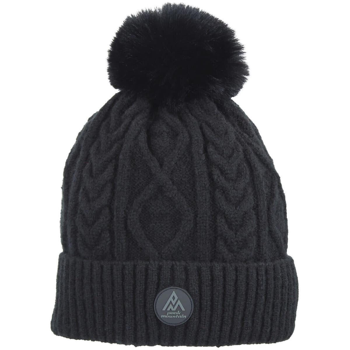 Women's Beanies Peak Mountain Black
