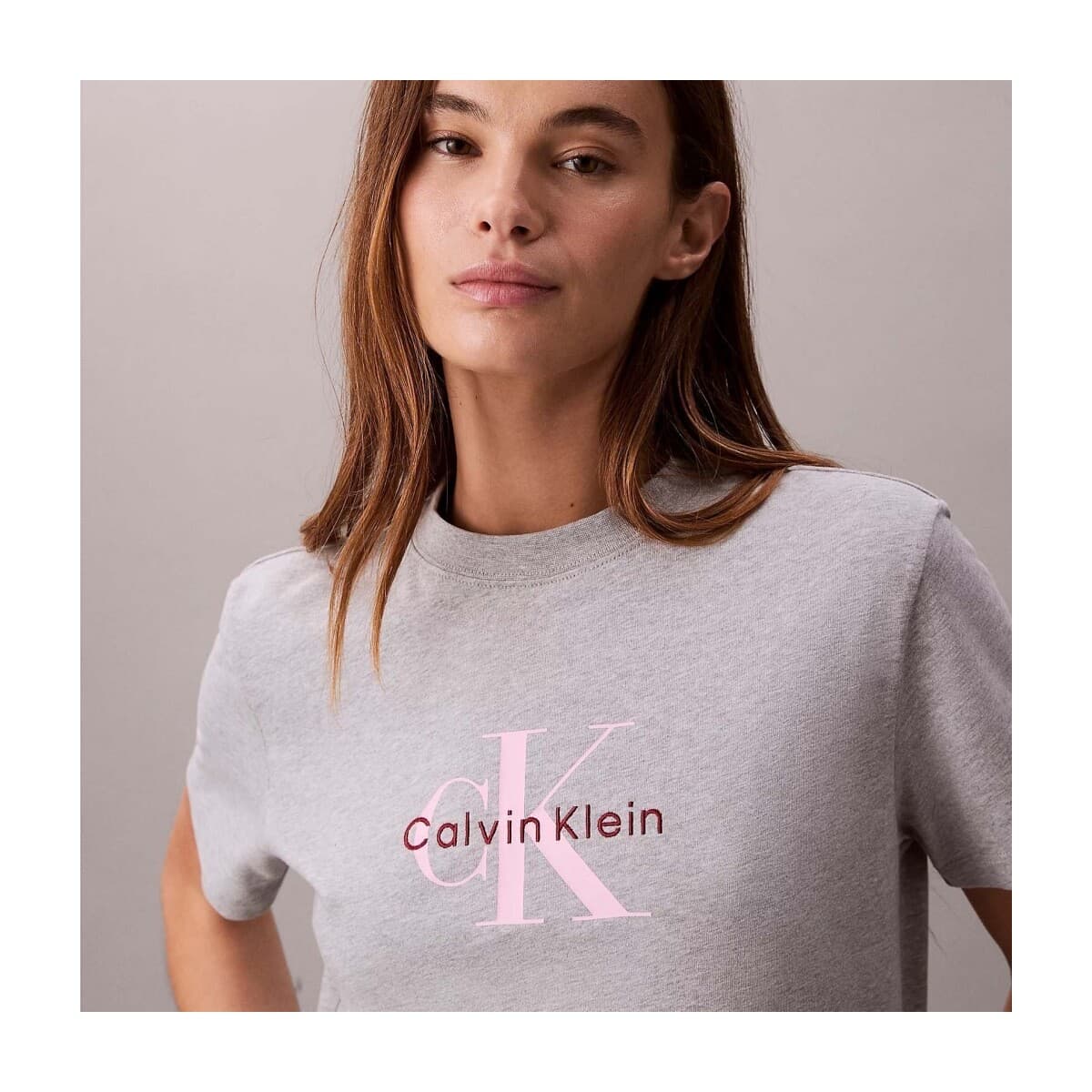 Women's T-Shirts Calvin Klein Gray