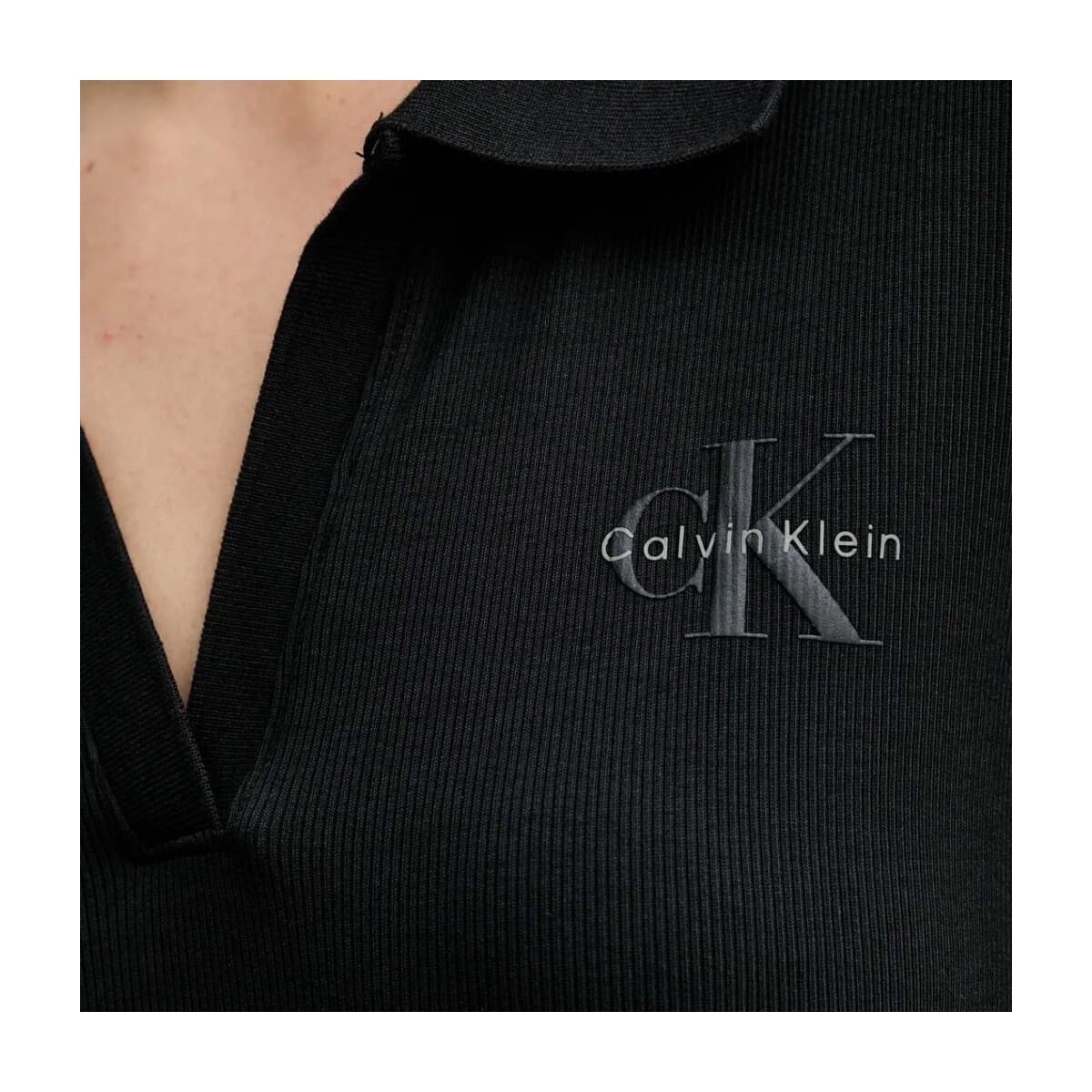 Women's Polo Shirts Calvin Klein Black