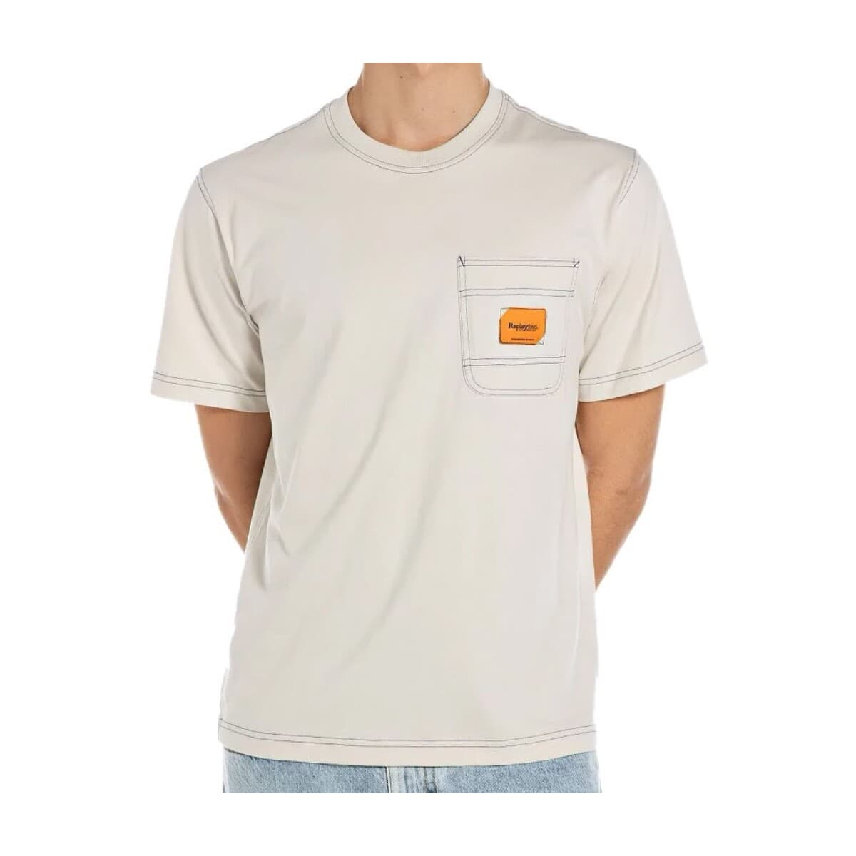 Men's T-Shirts Replay White