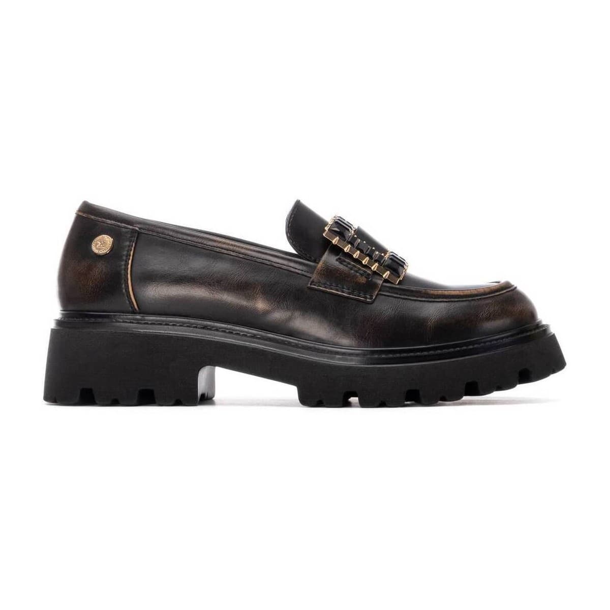 Women's Loafers Xti Gold