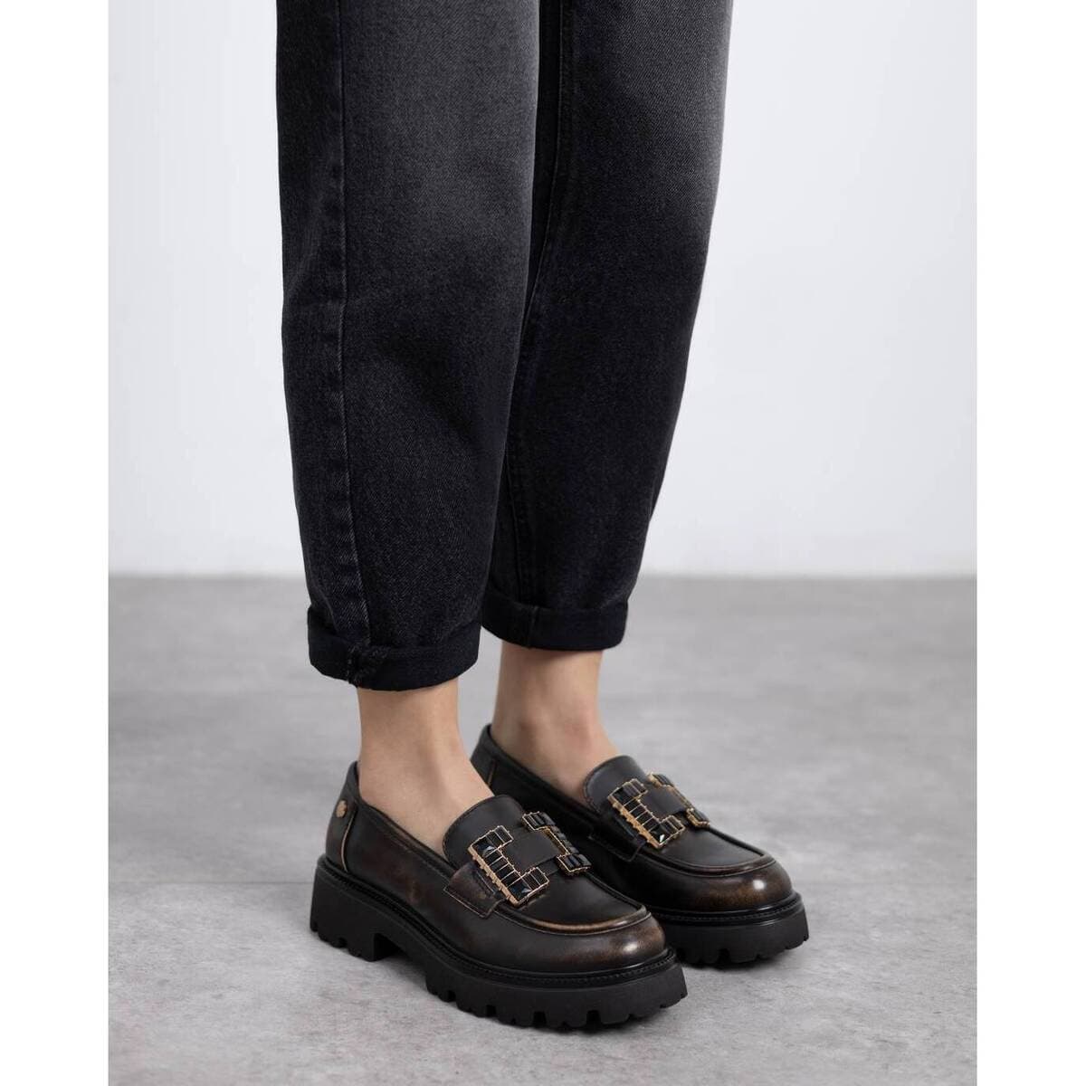 Women's Loafers Xti Gold