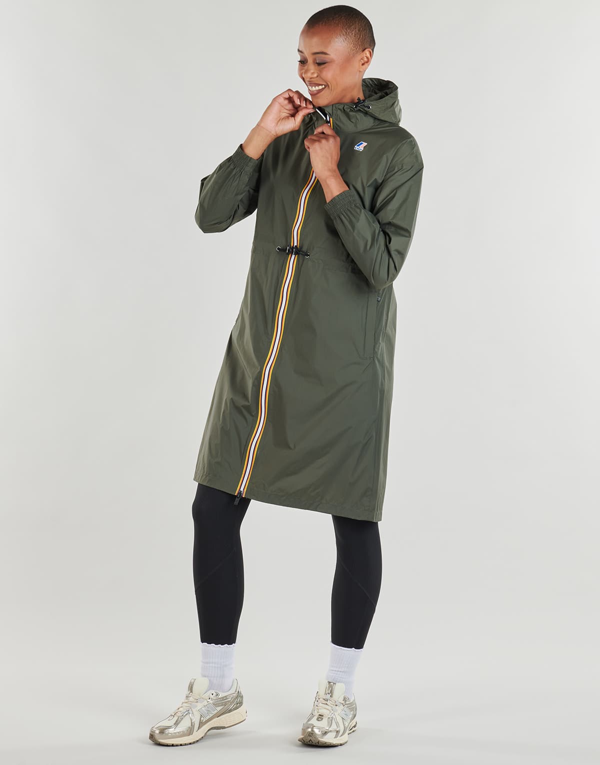 Women's Windbreakers K-Way Khaki