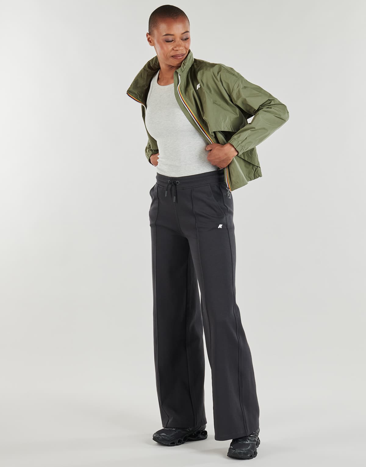 Women's Windbreakers K-Way Khaki