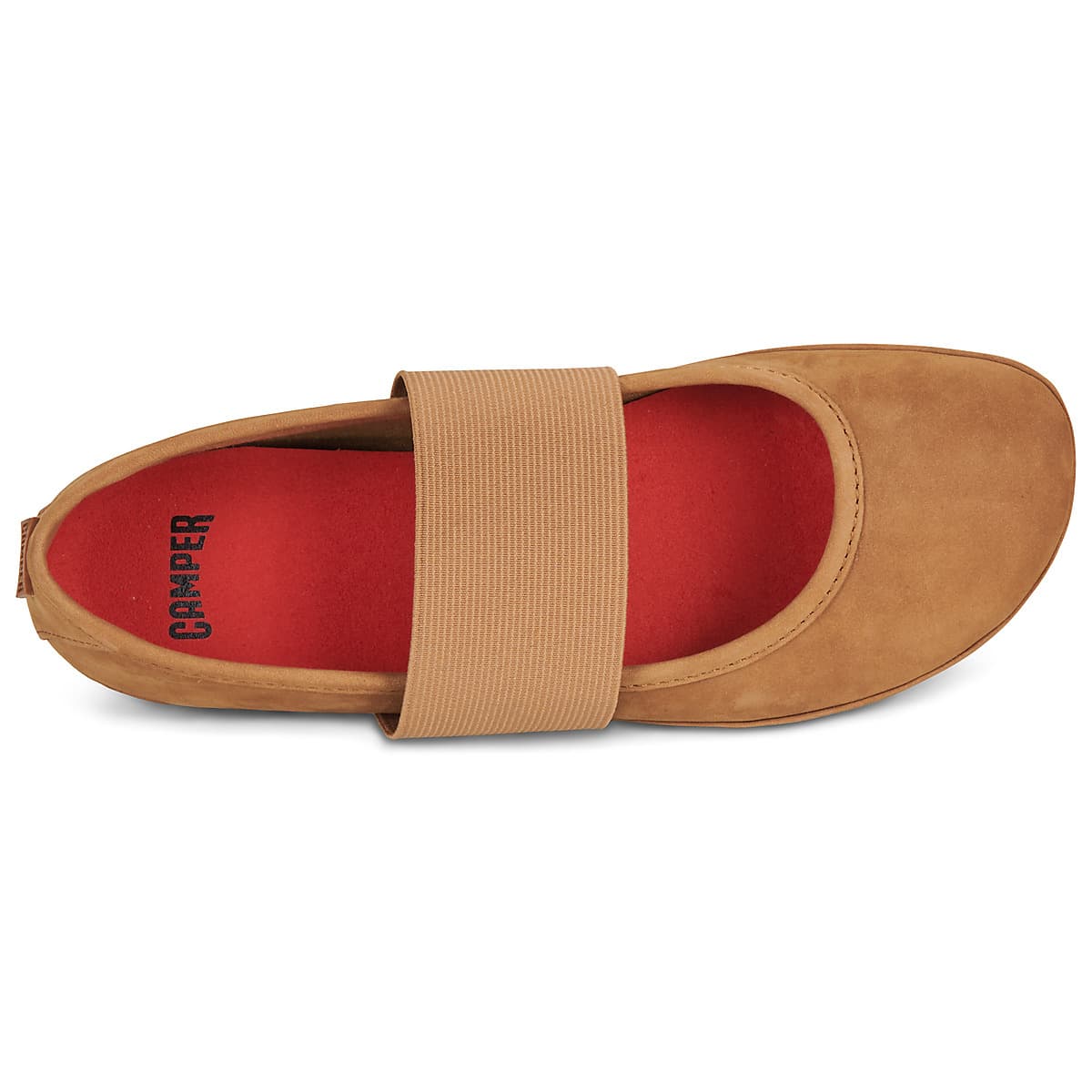 Women's Ballet Flats Camper Brown