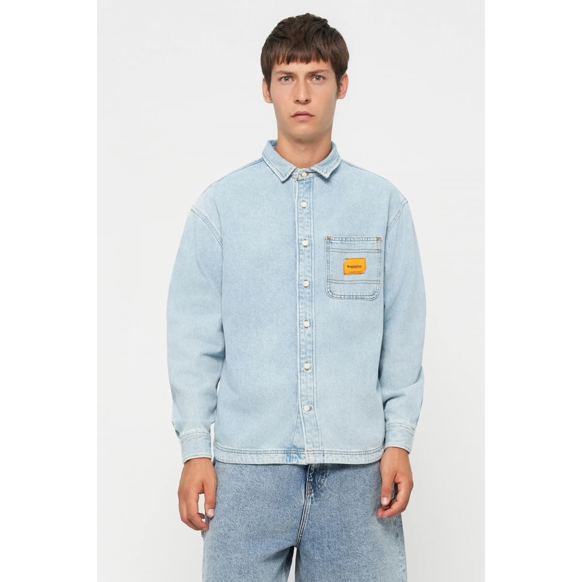 Men's Shirts Replay Blue