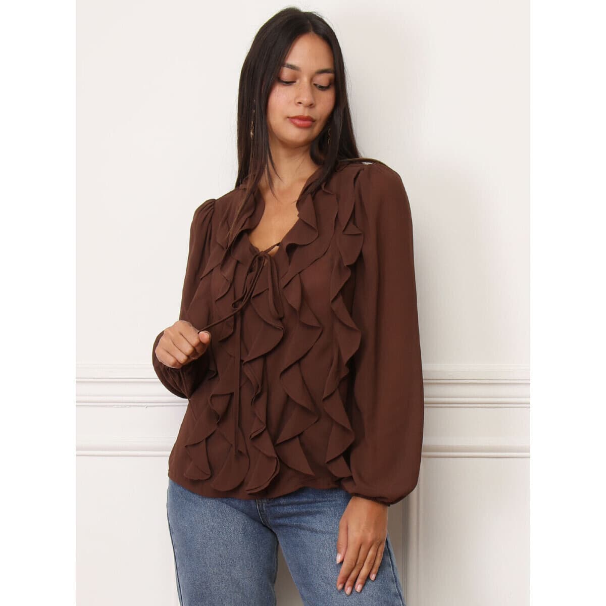 Women's T-Shirts La Modeuse Brown