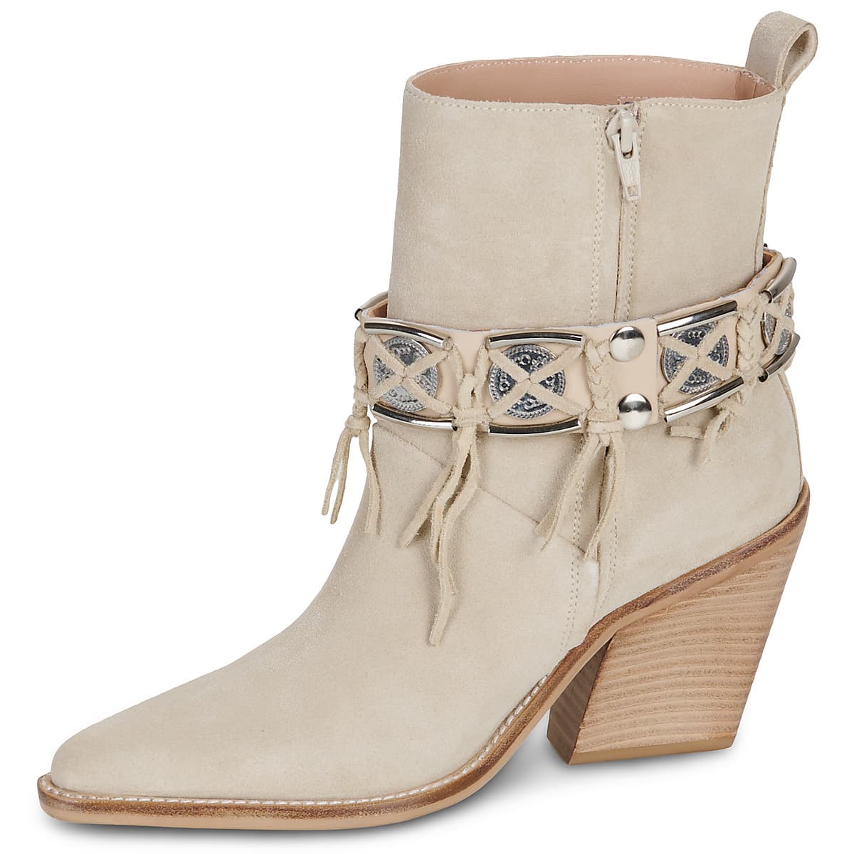 Women's Ankle Boots Bronx Beige