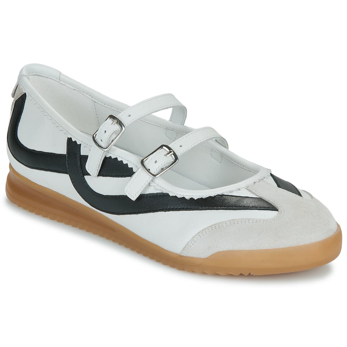 Women's Ballet Flats Bronx White