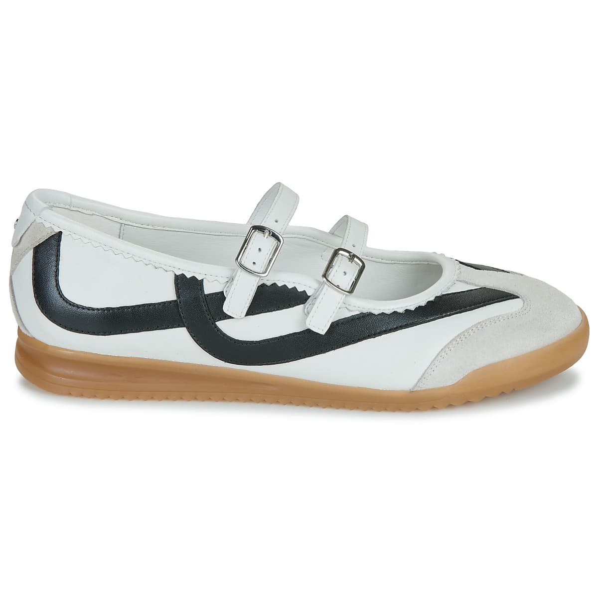 Women's Ballet Flats Bronx White