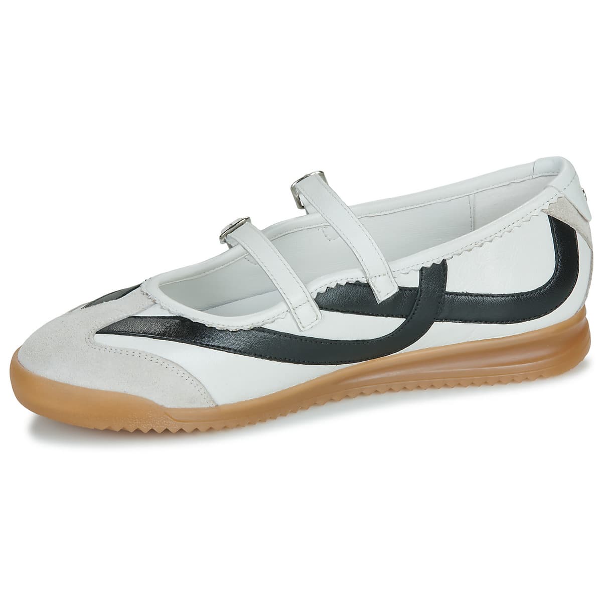 Women's Ballet Flats Bronx White