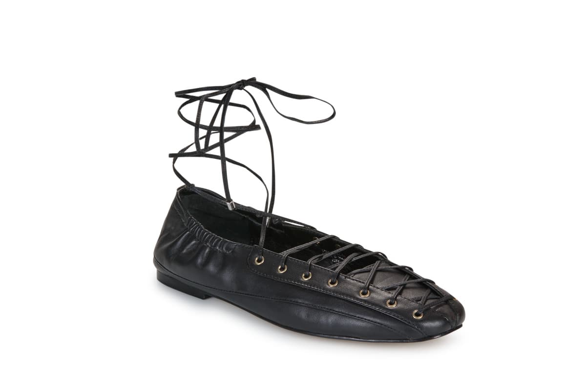 Women's Ballet Flats Bronx Black