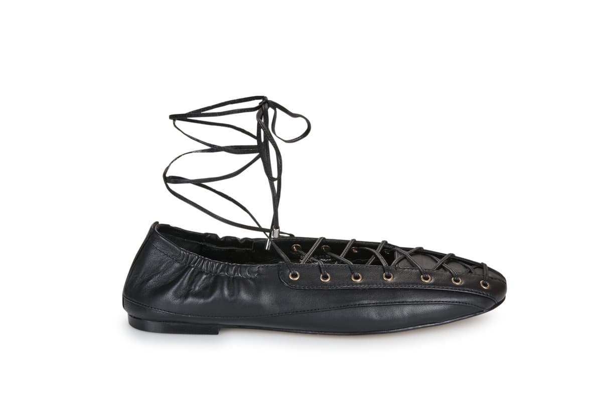 Women's Ballet Flats Bronx Black