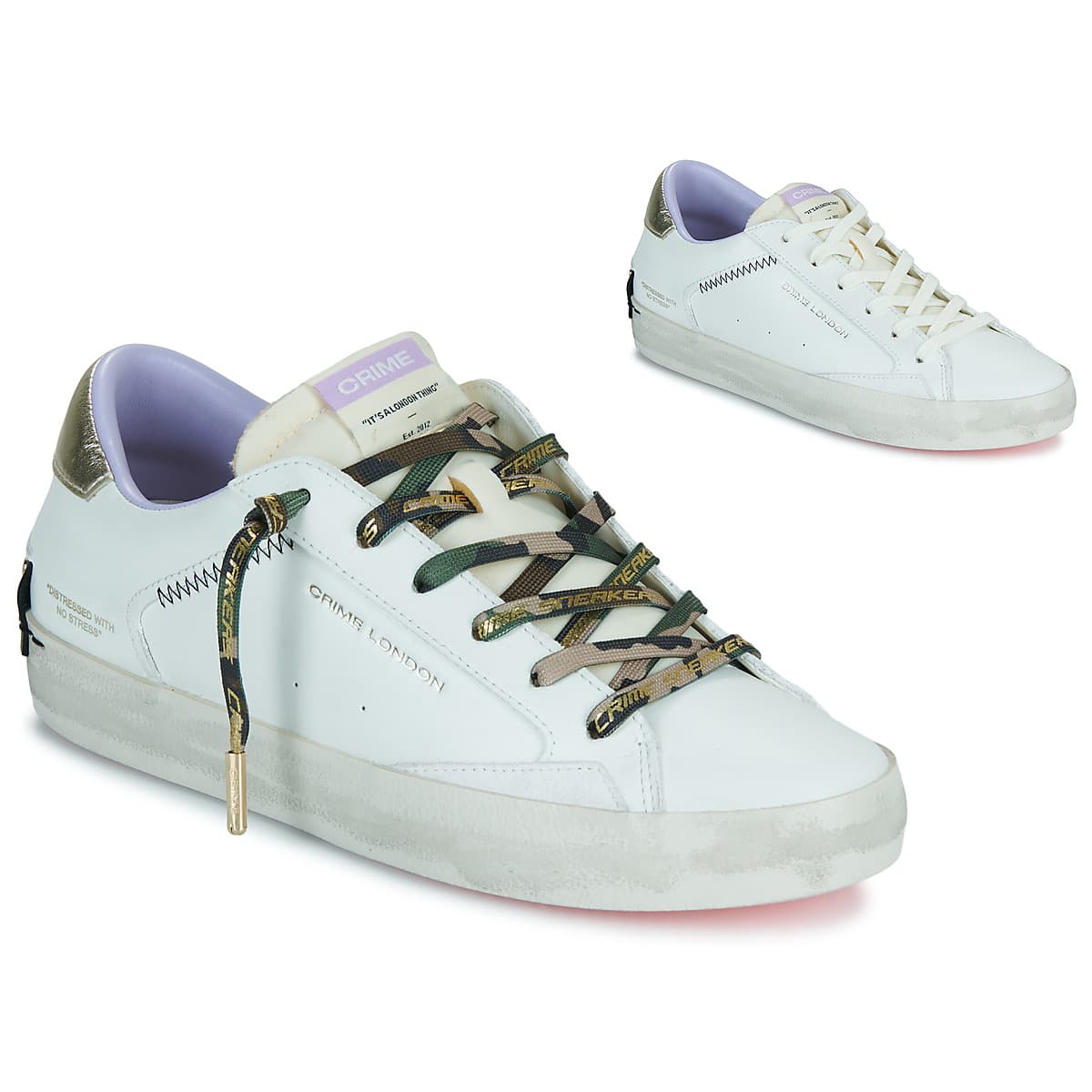 Women's Sneakers Crime London White