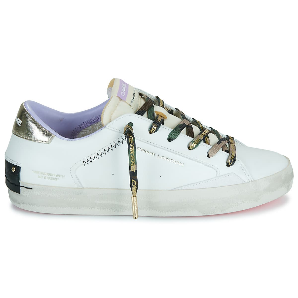 Women's Sneakers Crime London White