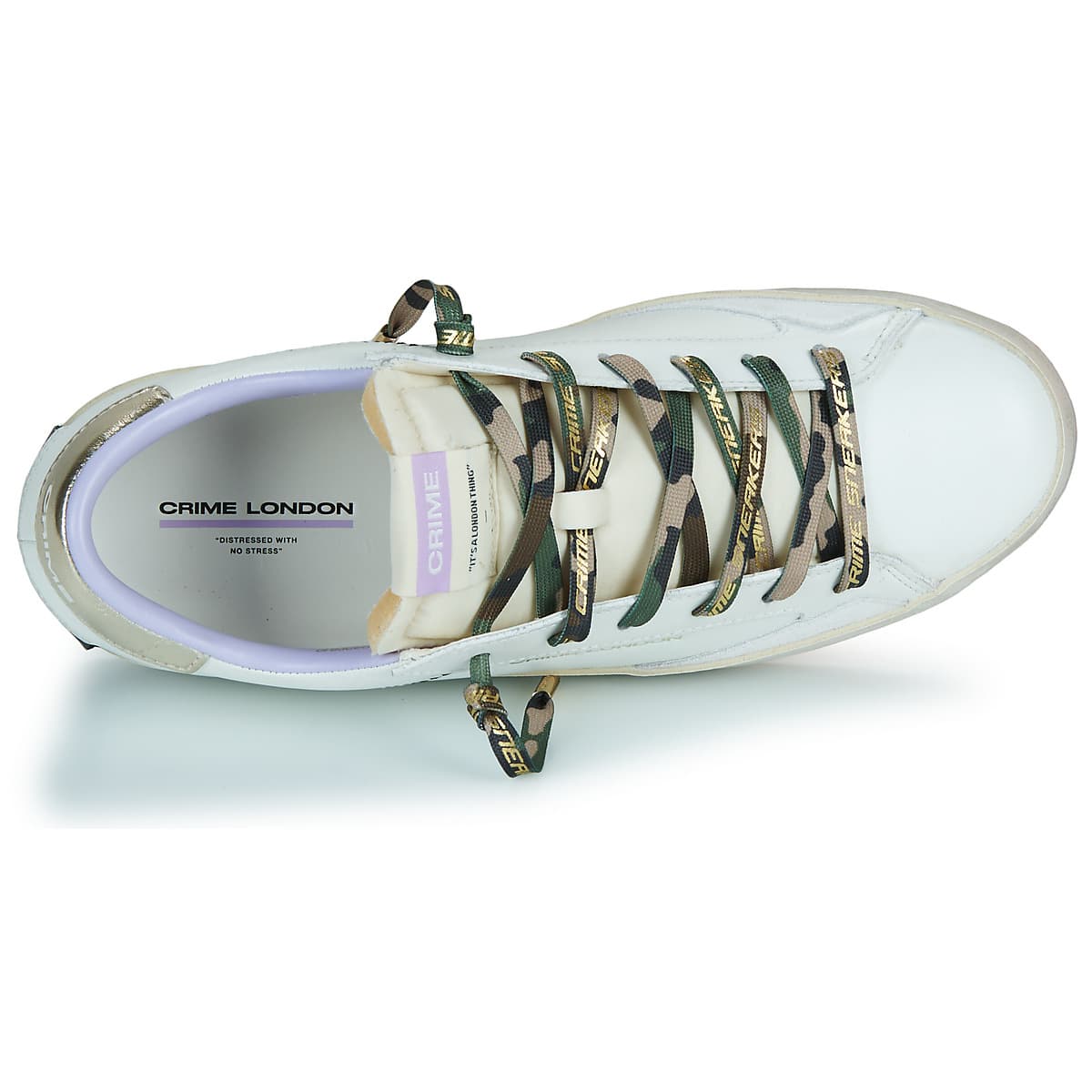 Women's Sneakers Crime London White