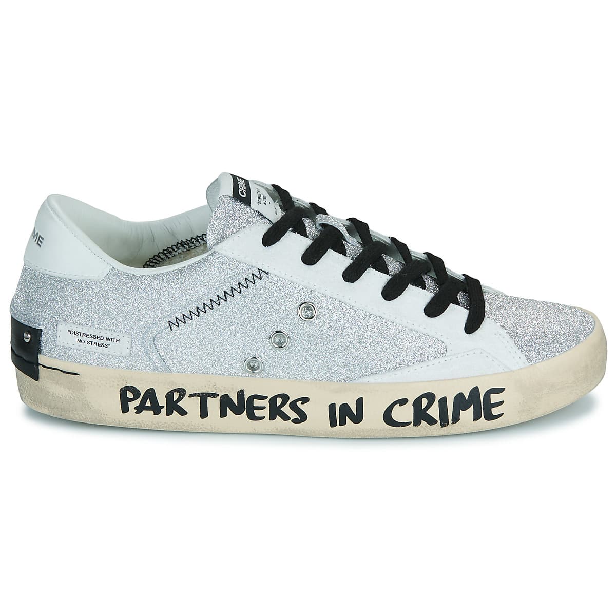 Women's Sneakers Crime London Silver