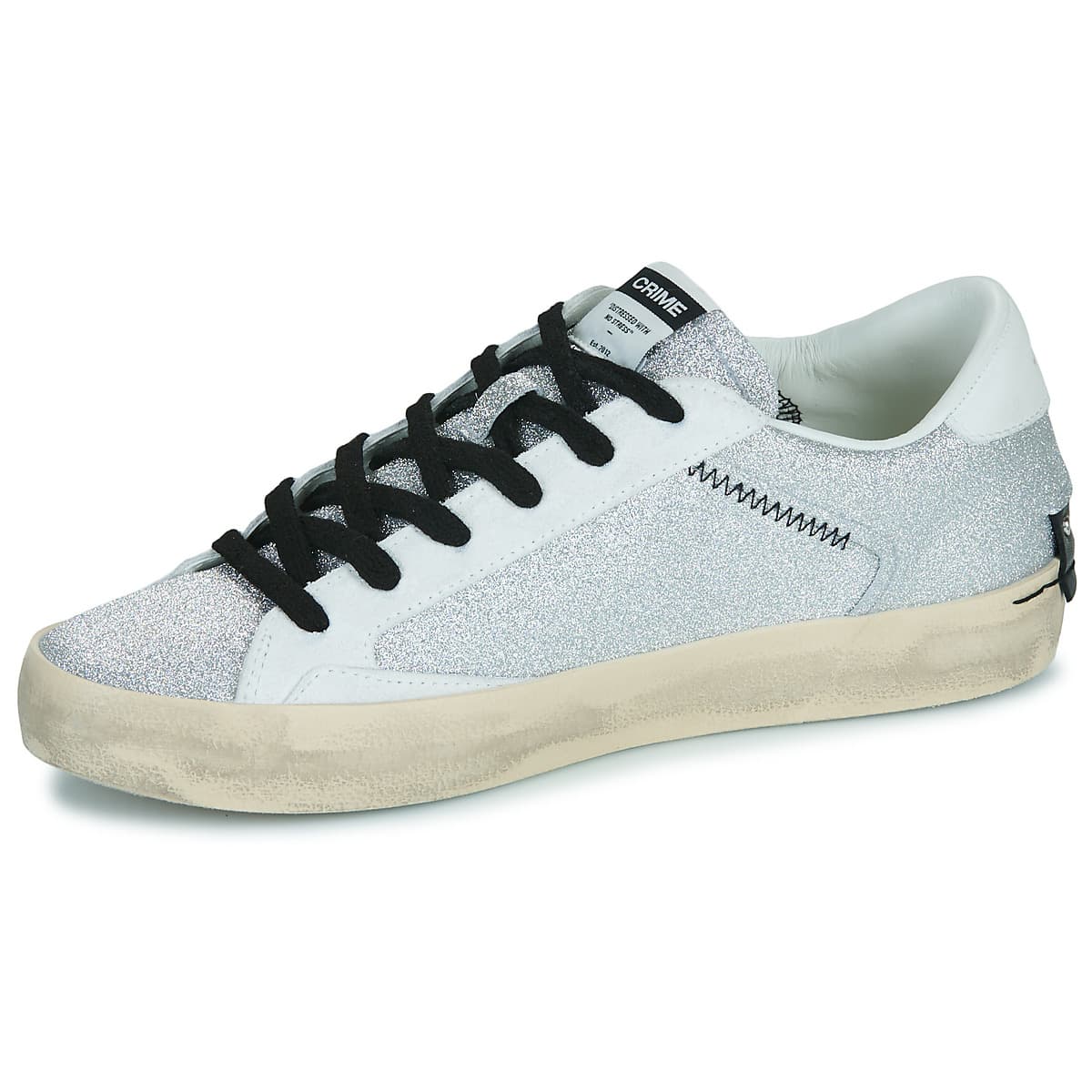 Women's Sneakers Crime London Silver