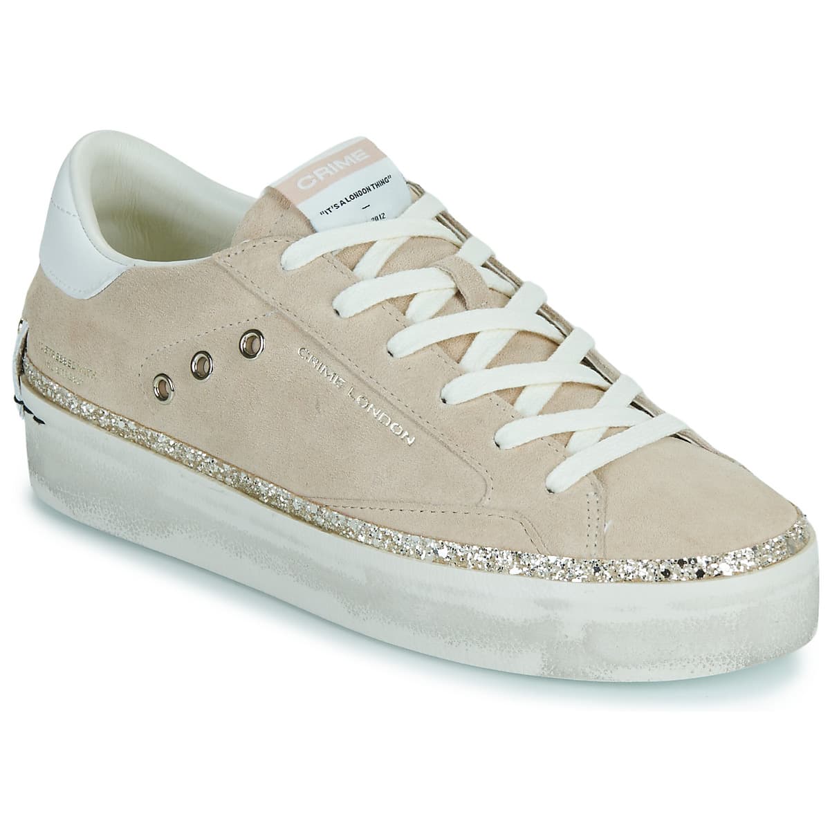 Women's Sneakers Crime London Beige