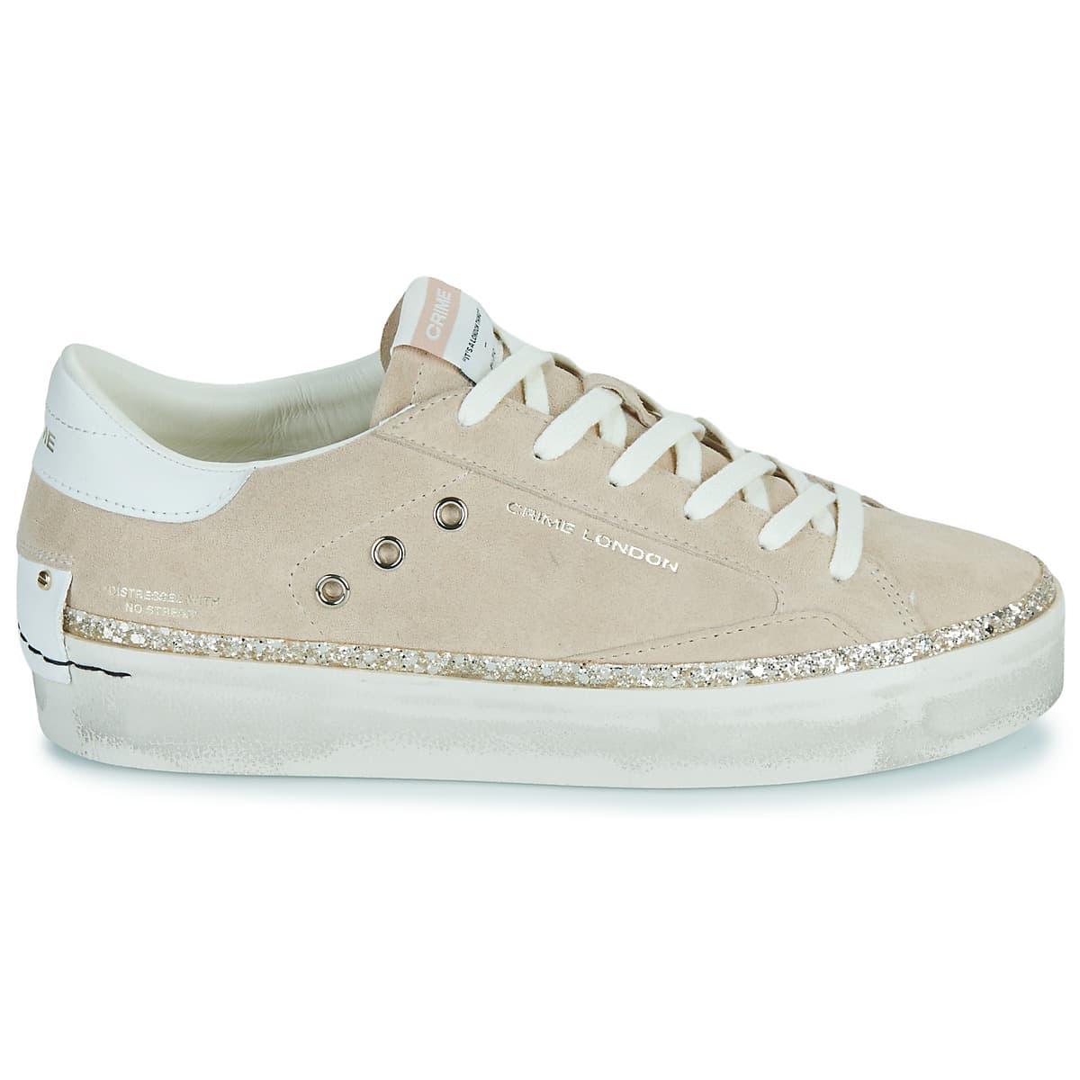 Women's Sneakers Crime London Beige