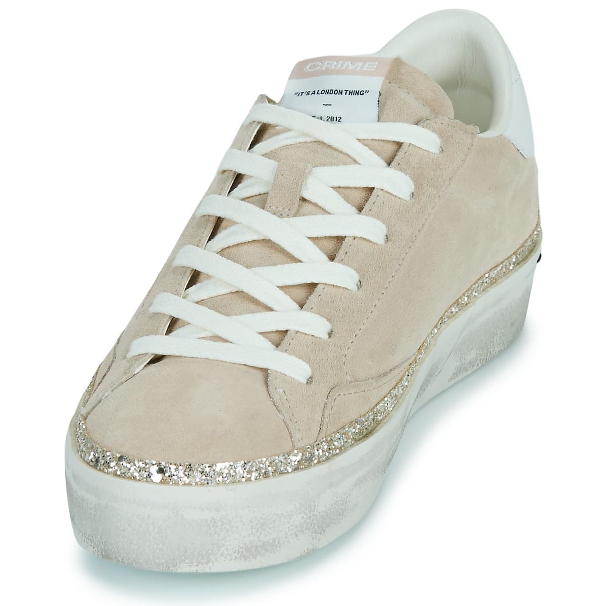 Women's Sneakers Crime London Beige